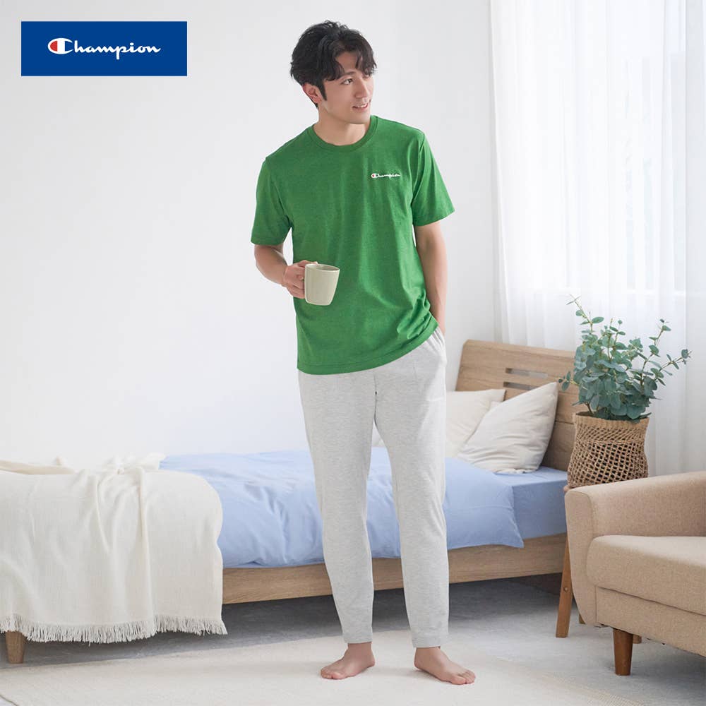 【 綿混 天竺 ルームウェア 】 半袖長パンツ